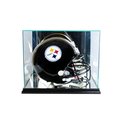 Perfect Cases Perfect Cases FBHR-B Rectangle Football Helmet Display Case; Black FBHR-B